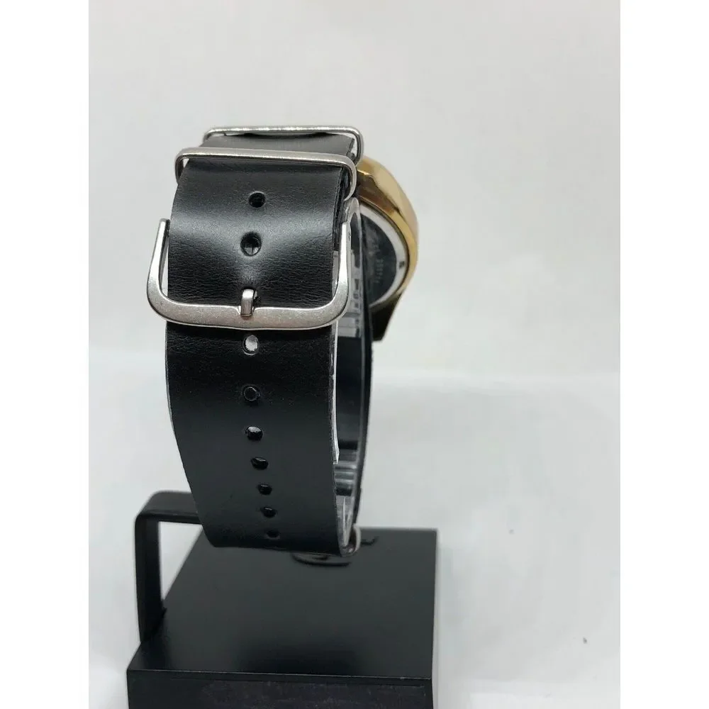 MICHAEL KORS MK5502 Womens Black Leather Analog Dial Quartz Genuine Watch KG426